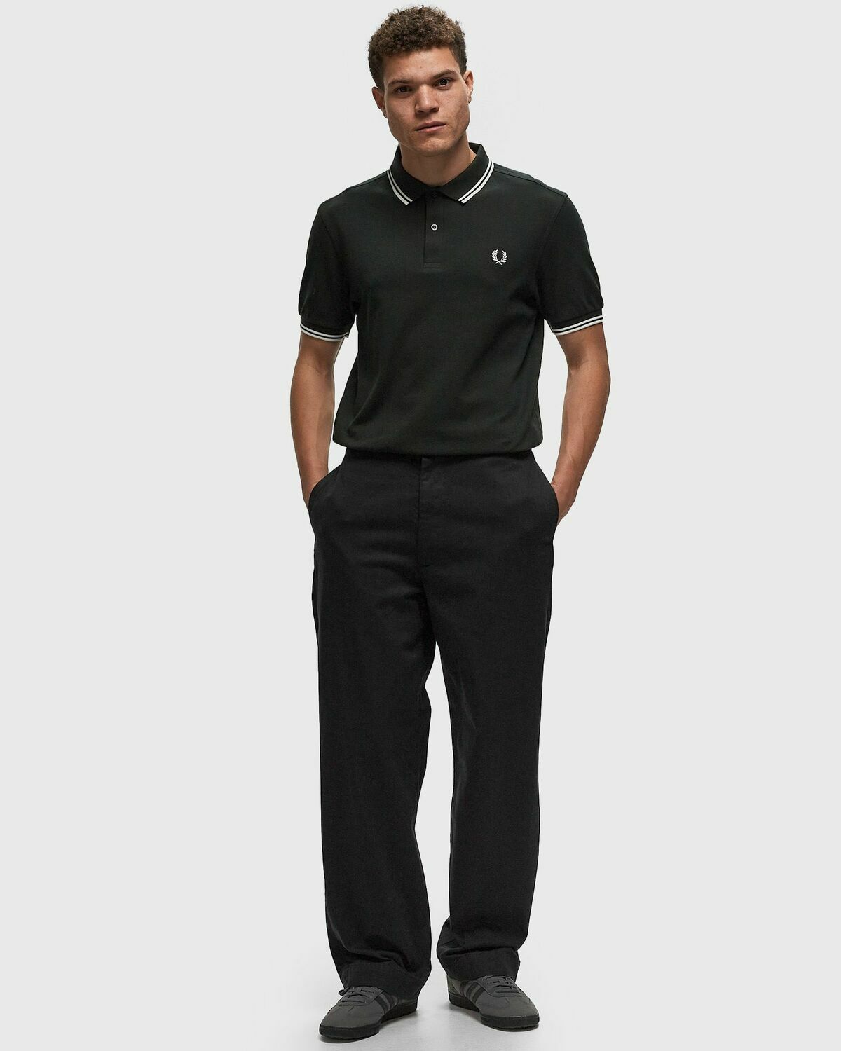 Comme des Garçons Shirt X Fred Perry TEE KNIT Green Mens Polo