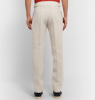 Anderson & Sheppard - Pleated Linen Trousers - Neutrals