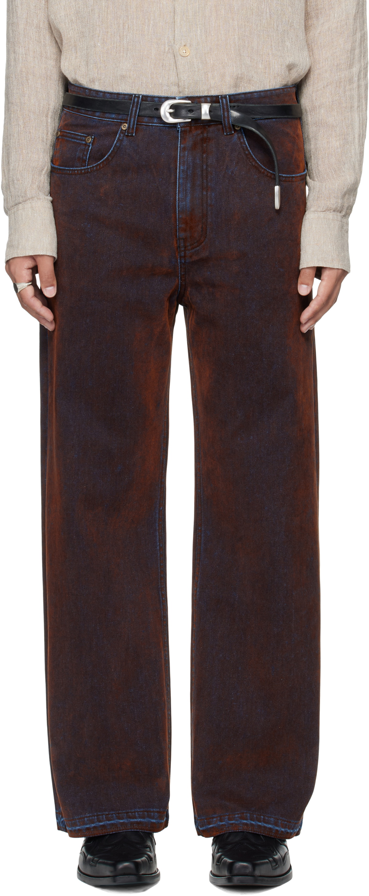MMIC Brown Saint Flare Jeans