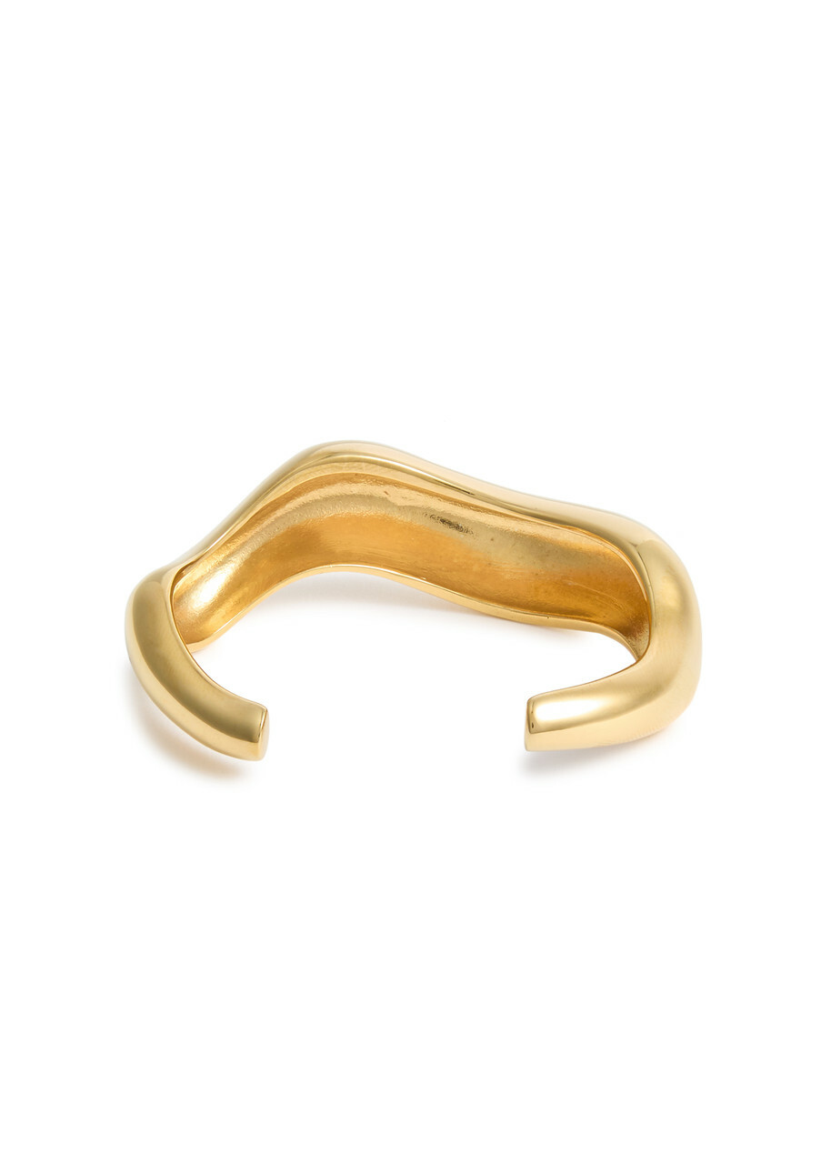 Agmes Astrid Large Gold Vermeil Cuff - One Size