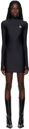 Coperni Black High Neck Minidress