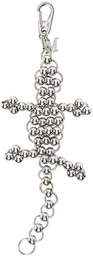 Marland Backus Silver Gecko Keychain