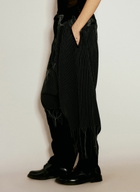 Yohji Yamamoto Embroidery Draped Pants