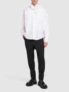 AMI PARIS Scarf Collar Cotton Poplin Shirt