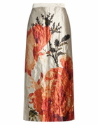 Erdem Womens Midi skirt in Grey