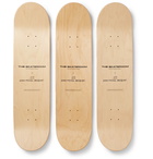 The SkateRoom - Jean-Michel Basquiat Set of Three Printed Wooden Skateboards - Blue