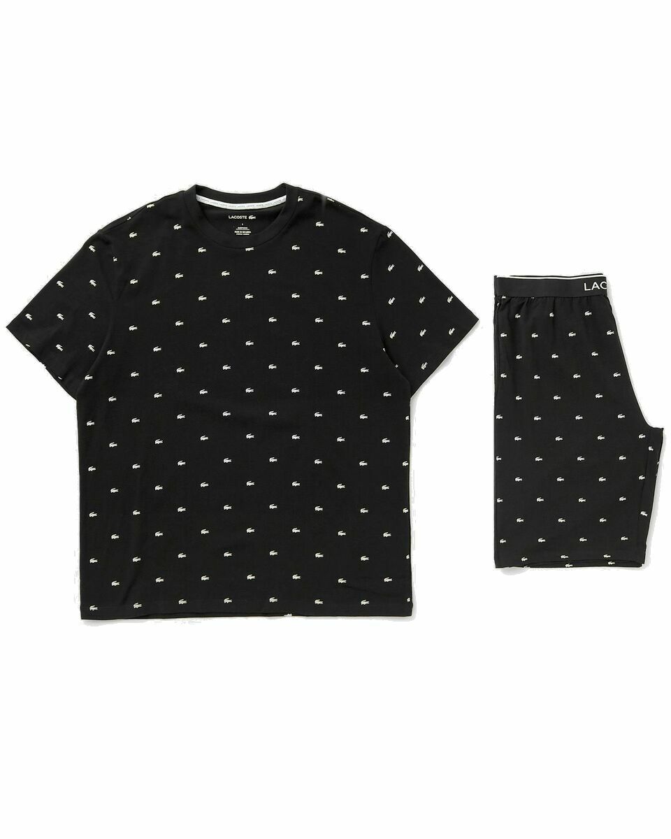 Photo: Lacoste Loungewear Pyjama Set Black - Mens - Sleep  & Loungewear