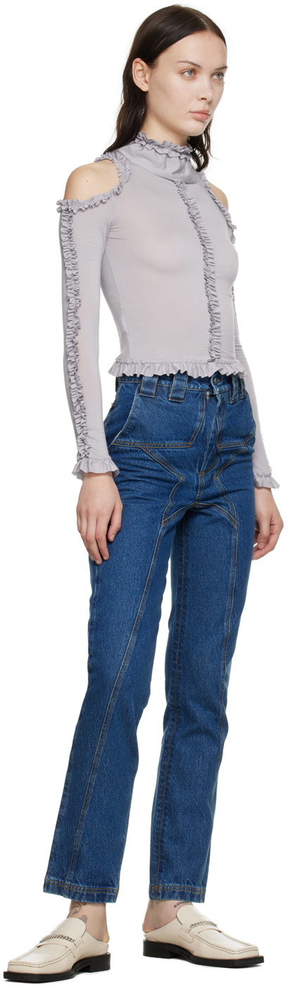BARRAGÁN SSENSE Exclusive Purple Lulu Long Sleeve T-Shirt