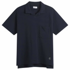 Universal Works Men's Piquet Vacation Polo in Bright Navy