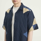 A.P.C. Men's Patchwork Shirt Jacket in Indigo