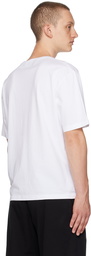 Palm Angels White Embroidered T-Shirt