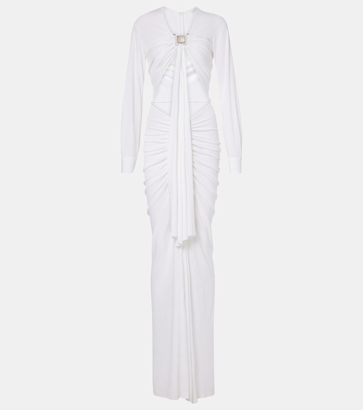 christopher esber gathered draped jersey maxi dress Christopher Esber Embellished gathered jersey gown Christopher Esber