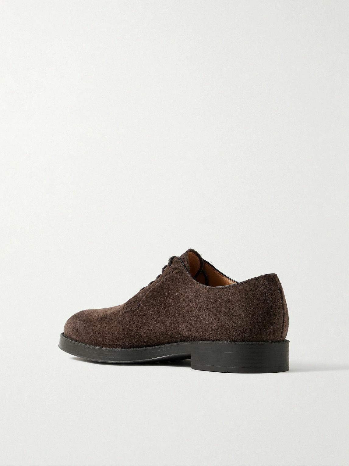 Tod's - Suede Derby Shoes - Brown
