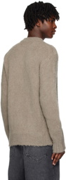 AMI Paris Taupe Hairy Sweater