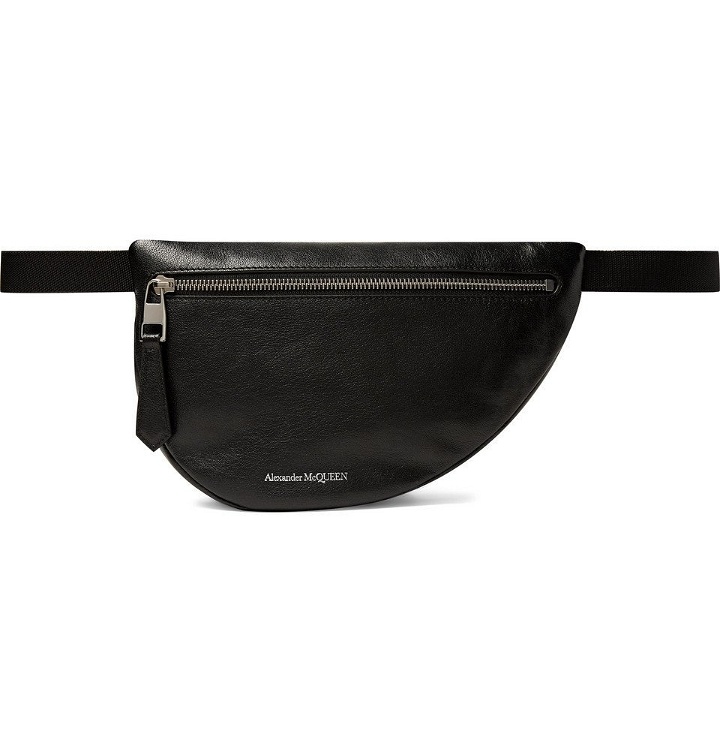 Photo: Alexander McQueen - Leather Belt Bag - Men - Black