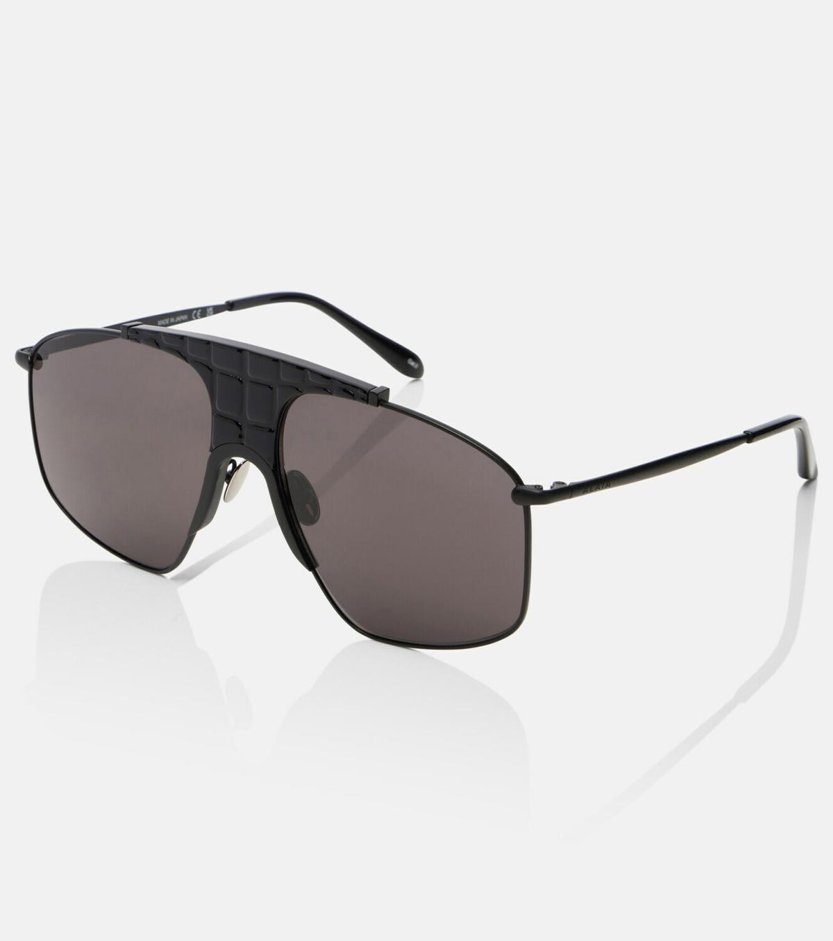 Alaïa Lettering Logo aviator sunglasses