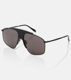 Alaïa Lettering Logo aviator sunglasses
