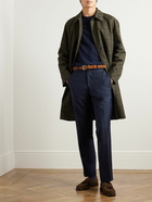 Mr P. - Edward Straight-Leg Wool -Twill Trousers - Blue