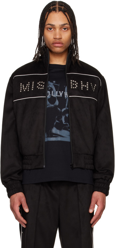 Photo: MISBHV Black Star Faux Suede Track Jacket