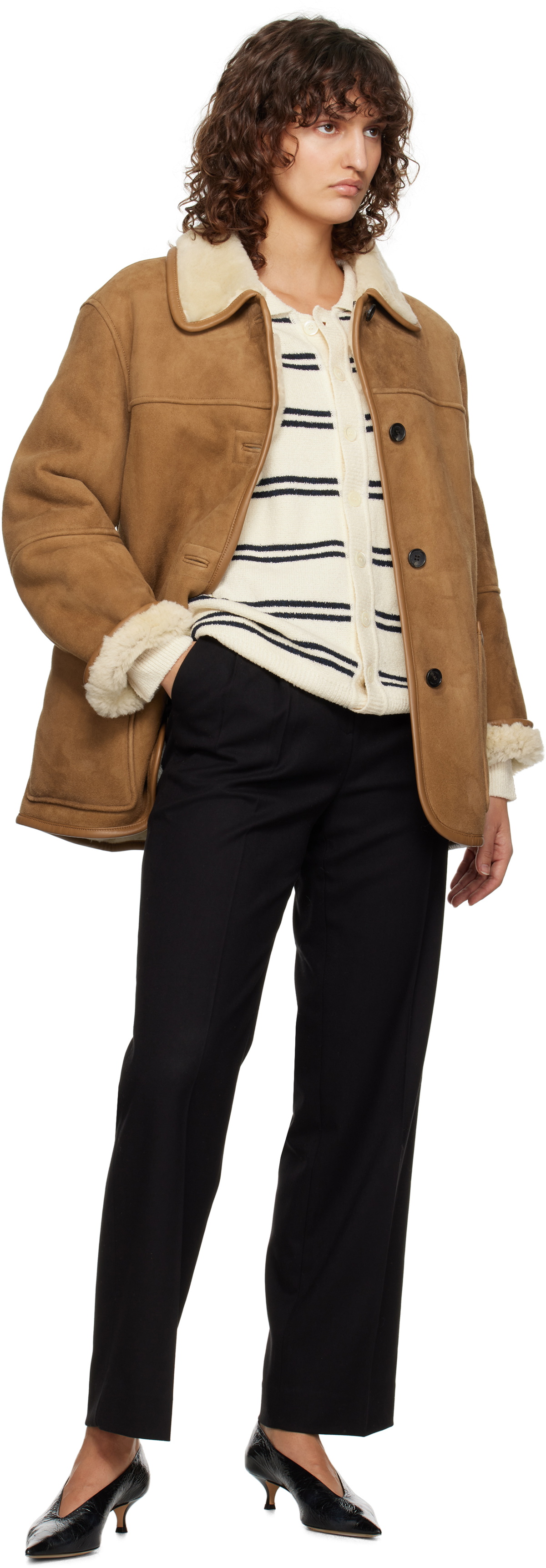 Dunst Black Double Pleated Trousers