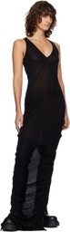 Rick Owens Black Temple V Tank Maxi Dress
