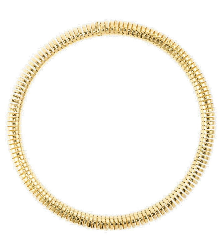 Photo: Rainbow K Versus 14kt yellow gold necklace with diamonds