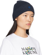 Maison Kitsuné Blue Fox Head Patch Beanie