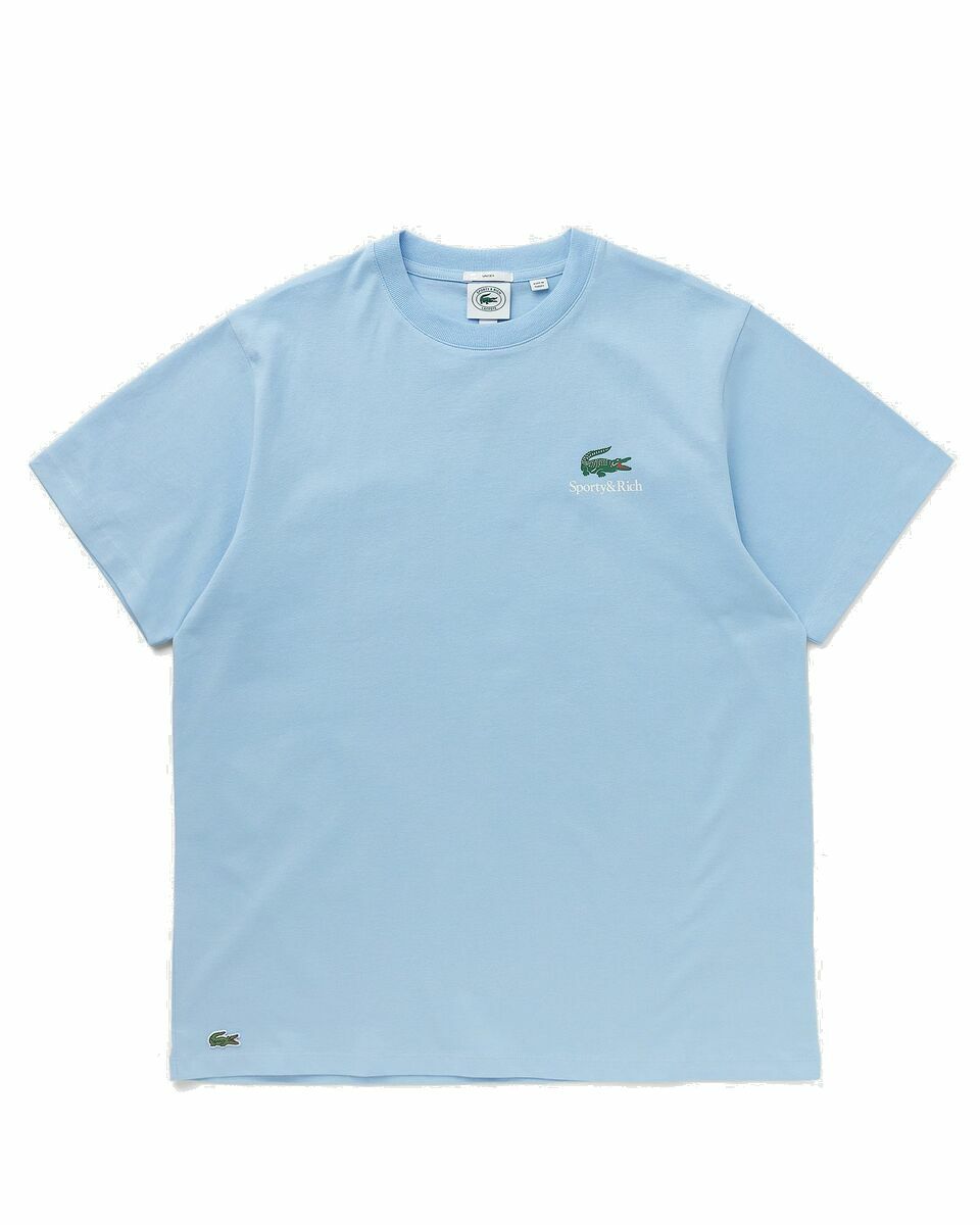 Photo: Sporty & Rich Lacoste Play Tennis Tee Blue - Mens - Shortsleeves