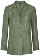Emporio Armani Crinkled Woven Jacket Olive