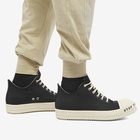 Rick Owens DRKSHDW Men's Printed Sole Low Sneaks Sneakers in Black Milk