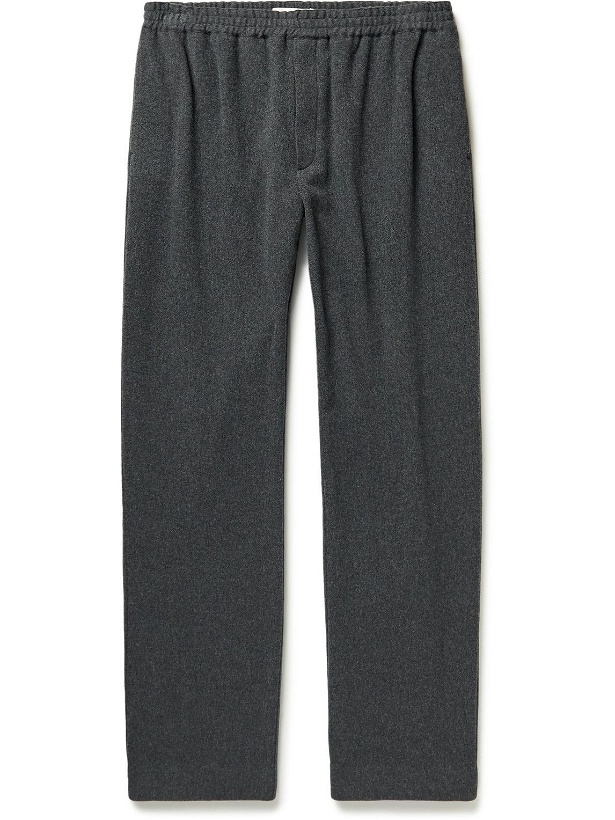 Photo: The Row - Jonah Cashmere-Blend Flannel Trousers - Gray