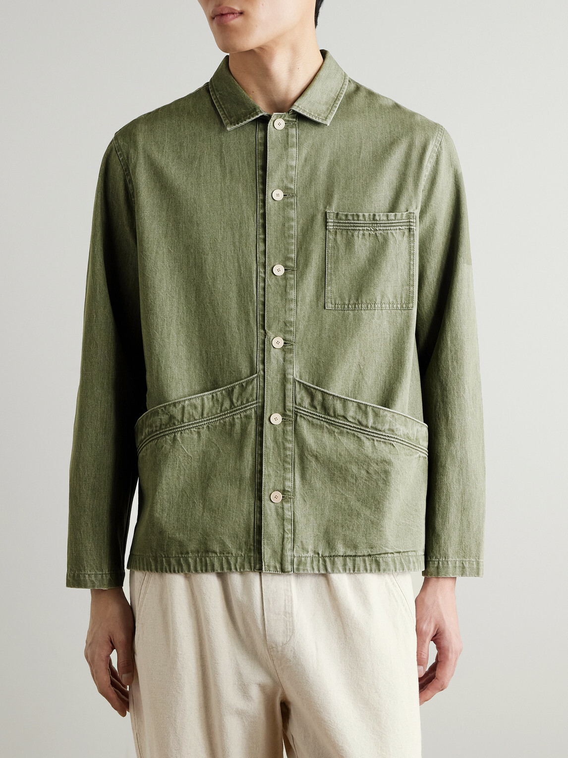 Folk - Meyer Cotton Overshirt - Green