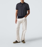 Prada Striped cotton polo shirt