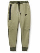 Nike - Tapered Cotton-Blend Tech Fleece Sweatpants - Green