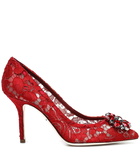 Dolce&Gabbana Bellucci embellished lace pumps