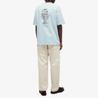Drôle de Monsieur Men's Vase Logo T-Shirt in Light Blue