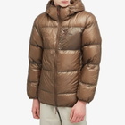 Nanga Men's Mountain Lodge Down Hooded Jacket in Mocha