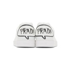 Prada White Comic Patch Sneakers