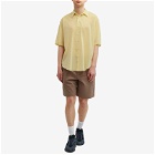 Auralee Men's Finx Long Sleeve Shirt in Light Yellow Chambray