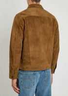 Officine Générale Lazlo Suede Jacket Brown