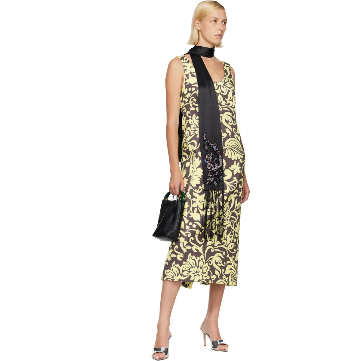 Dries Van Noten Black Fania Scarf