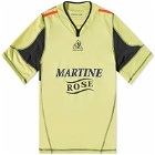 Martine Rose Men's Shrunken Football T-Shirt in Yellow/Black