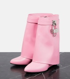 Givenchy - Shark Lock leather ankle boots