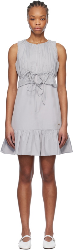 Photo: Kijun Gray Sheer Layered Minidress