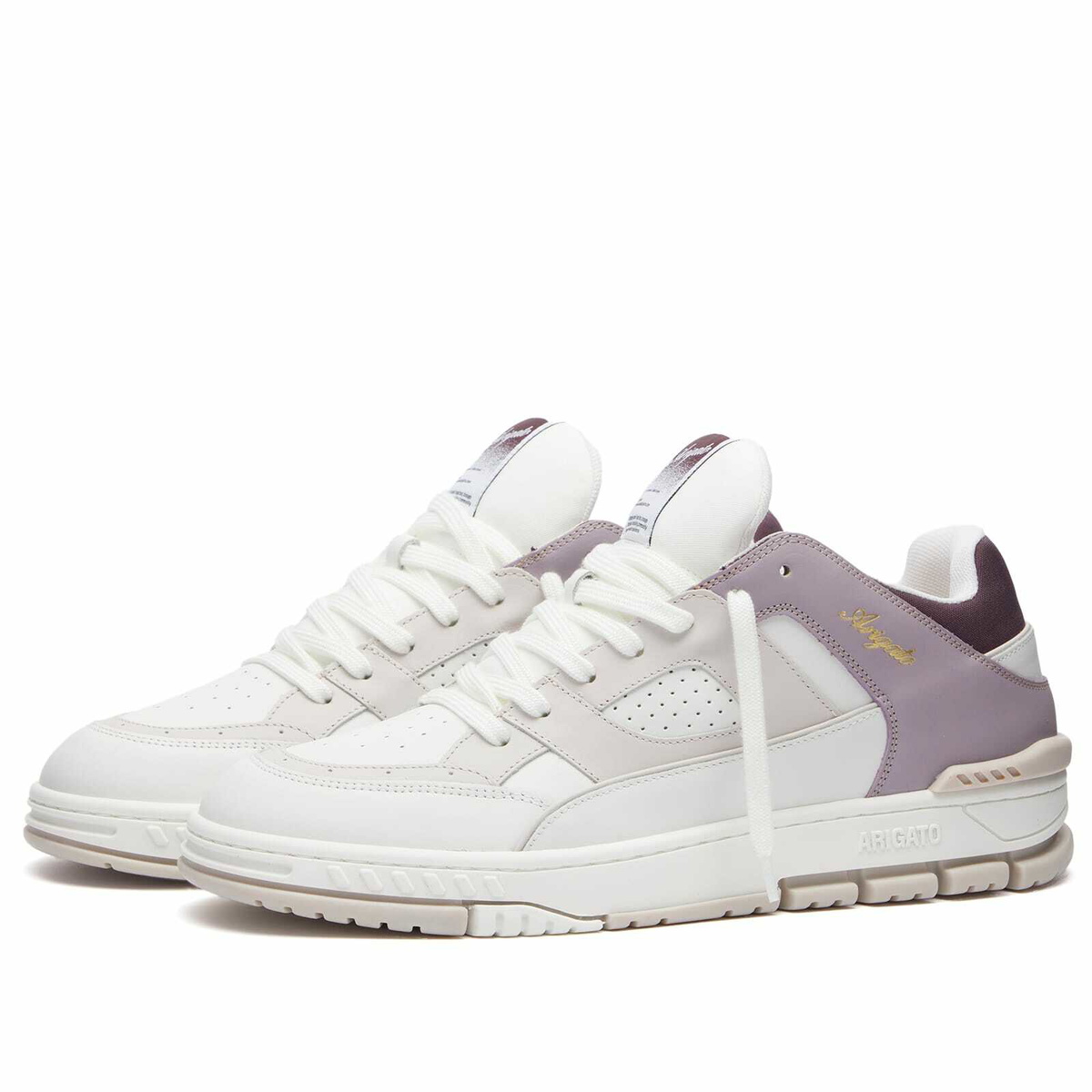 Axel Arigato Men's Area Lo Pastel Sneaker in White/Lilac