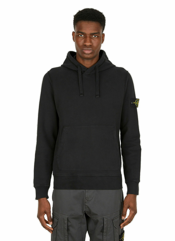 Photo: Compass Patch Hooded Sweatshirt in Black