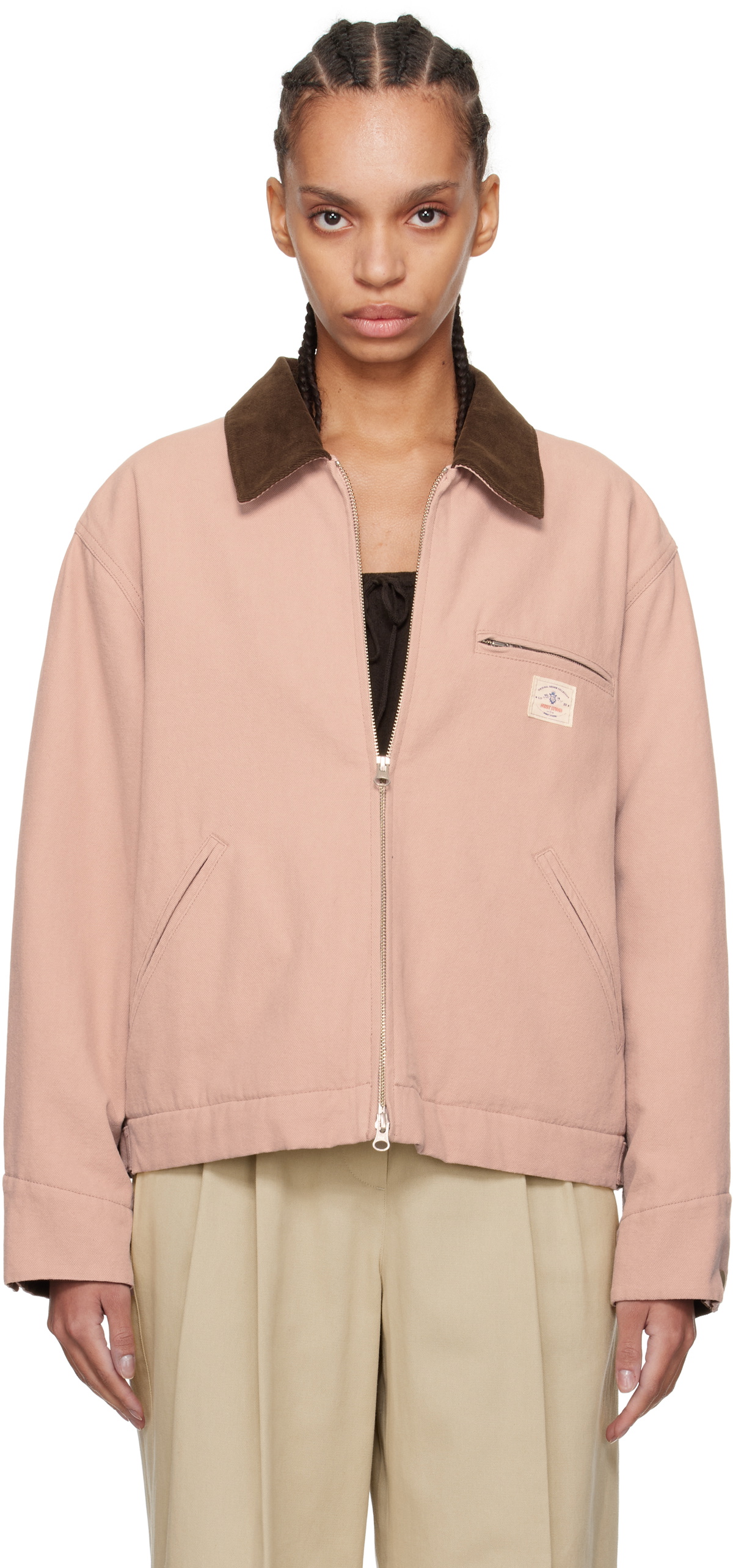 【関税込み】Dunst ピンク ヴィンテージ ワークジャケット pink-vintage-work-jacket.jpg