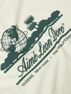 Aimé Leon Dore - Unisphere Logo-Print Cotton-Jersey T-Shirt - Neutrals