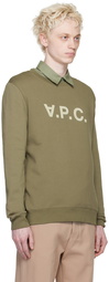 A.P.C. Khaki 'VPC' H Sweatshirt