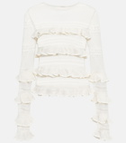 Zimmermann - Wonderland ruffle-trimmed top